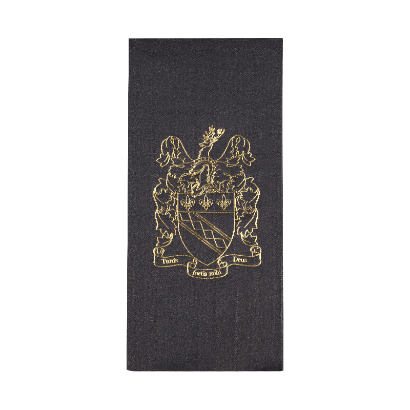 43x30 সফট ব্ল্যাক এয়ারলাইড ন্যাপকিনস হট স্ট্যাম্পিং এসজে 2302