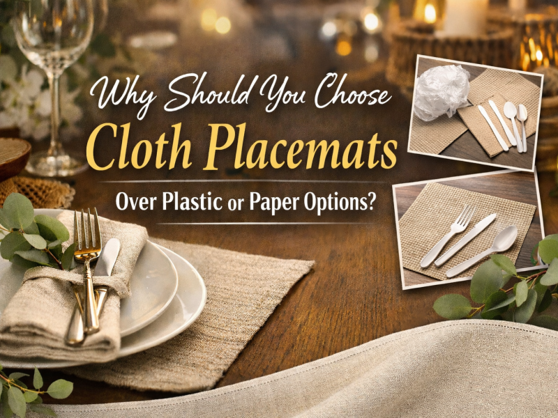 কেন আপনি প্লাস্টিক বা কাগজ বিকল্পের চেয়ে কাপড়ের প্লেসম্যাট নির্বাচন করা উচিত?